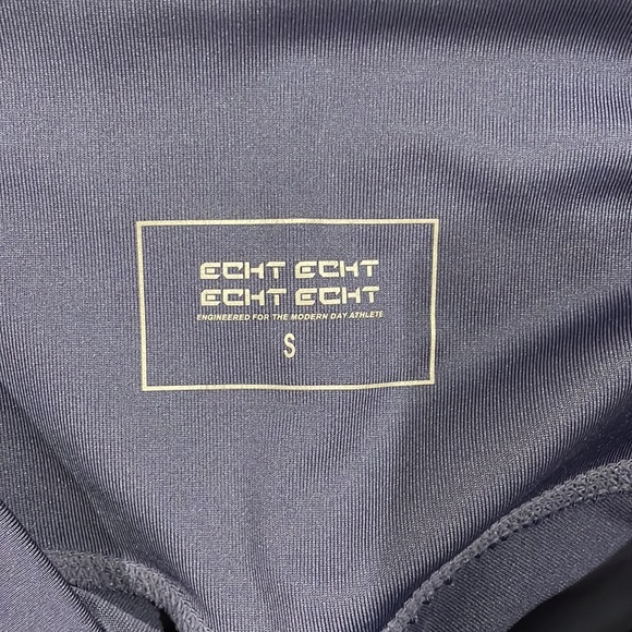 High waisted ECHT scrunch workout leggings in Ever Blue - Picture 3 of 6